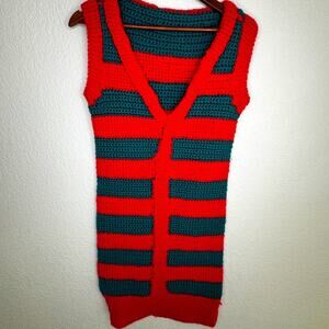 Ugly Christmas‎ Sweater Dress 🎄 🤶 Handmade crocheted dress (see Measurements)